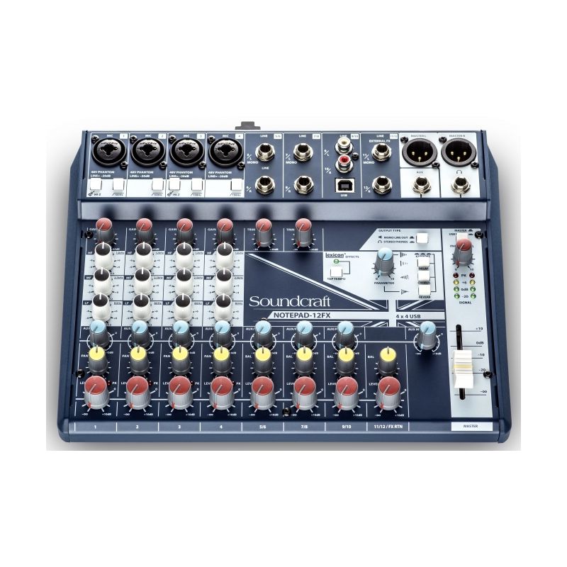 نقد و بررسی میکسر صدا ساندکرافت Soundcraft Notepad 12FX - فروشگاه های اینترنتی