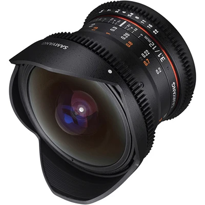 نقد و بررسی لنز سینمایی سامیانگ SAMYANG 12MM T3.1 VDSLR CINE FISHEYE LENS FOR CANON EF MOUNT - فروشگاه های اینترنتی