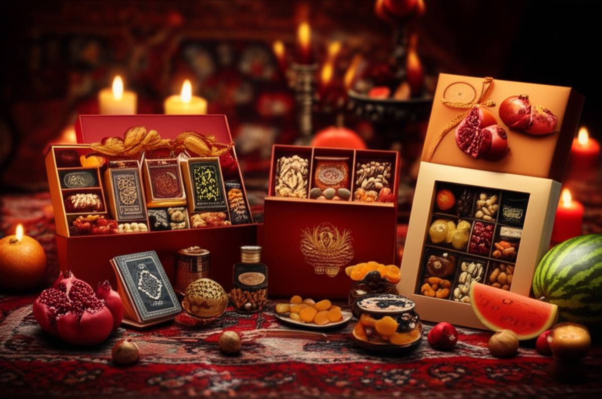 خرید بهترین هدیه شب یلدا - پک و باکس کادو یلدایی سازمانی و شخصی