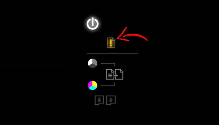 معنی چراغ‌های پرینتر کنون (Canon)