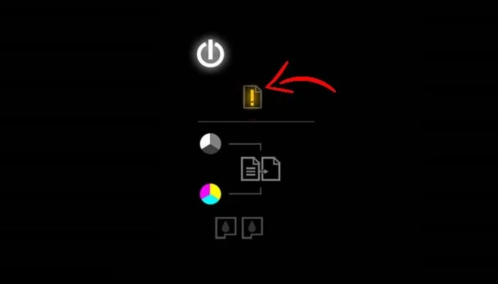 معنی چراغ‌های پرینتر کنون (Canon)